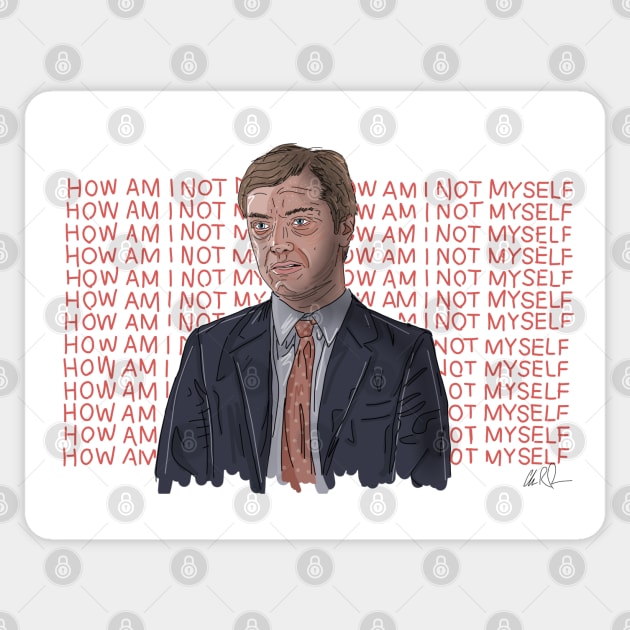 I Heart Huckabees: How Am I Not Myself Sticker by 51Deesigns